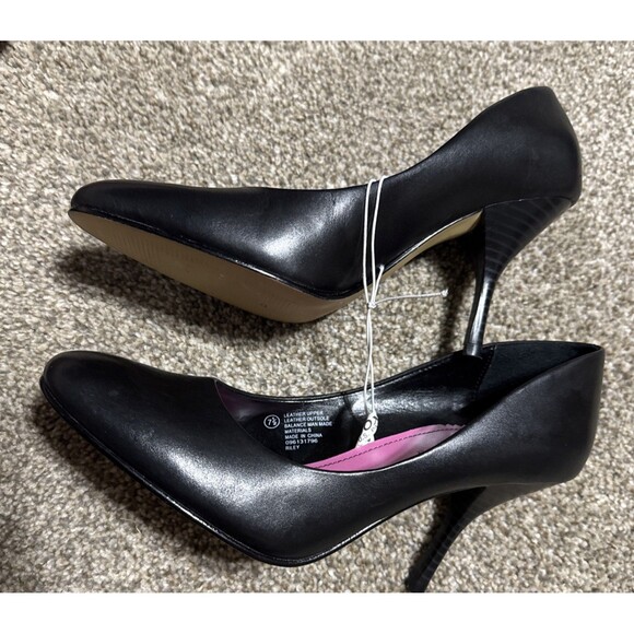 Isaac-Mizrahi Riley Women's Black 7.5 Heels Pumps Glamour Vintage 2000's New - Picture 7 of 12